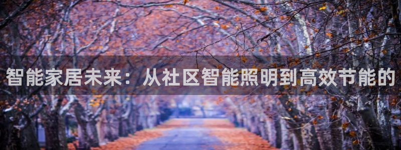 智能家居未来：从社区智能照明到高效节能的
