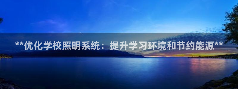 **优化学校照明系统：提升学习环境和节约能源**