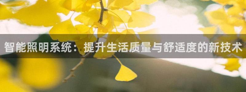 智能照明系统：提升生活质量与舒适度的新技术